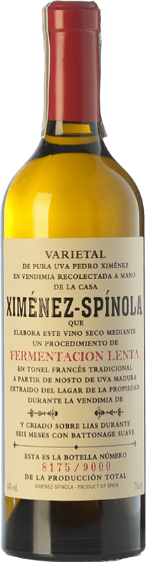 Envio grátis | Vinho Generoso Fortificado Ximénez-Spínola Fermentación Lenta Crianza D.O. Manzanilla-Sanlúcar de Barrameda Andaluzia Espanha Pedro Ximénez 75 cl