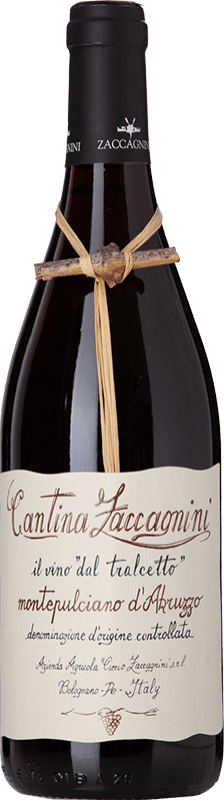 12,95 € Free Shipping | Red wine Zaccagnini Tralcetto D.O.C. Montepulciano d'Abruzzo Abruzzo Italy Montepulciano Bottle 75 cl