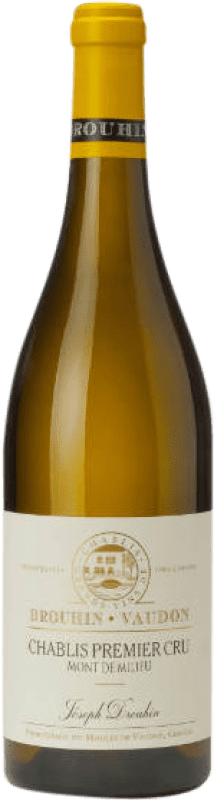 Бесплатная доставка | Белое вино Joseph Drouhin Mont de Milieu A.O.C. Chablis Premier Cru Бургундия Франция Chardonnay 75 cl