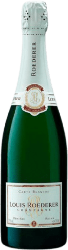 59,95 € | Blanc mousseux Louis Roederer Carte Blanche Demi-Sec Demi-Sucré A.O.C. Champagne Champagne France Pinot Noir, Chardonnay, Pinot Meunier 75 cl