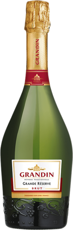 Envoi gratuit | Blanc mousseux Henri Grandin Brut Grande Réserve A.O.C. Crémant de Loire France Grenache, Carignan, Pinot Noir, Cinsault, Gamay 75 cl