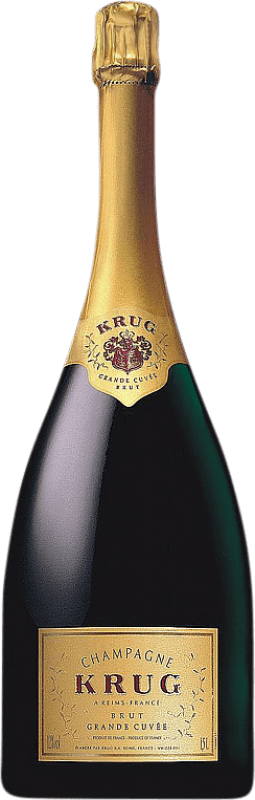 Бесплатная доставка | Белое игристое Krug Grande Cuvée Гранд Резерв A.O.C. Champagne шампанское Франция Pinot Black, Chardonnay, Pinot Meunier бутылка Магнум 1,5 L