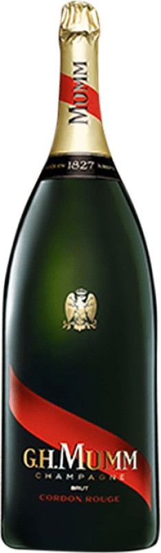 963,95 € Free Shipping | White Sparkling Wine G.H. Mumm Cordon Rouge — Red A.O.C. Champagne Salmanazar Bottle 9 L