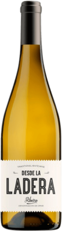 Envoi gratuit | Vin blanc La Maleta Desde la Ladera D.O. Ribeiro Galice Espagne Godello, Treixadura, Albariño, Lado 75 cl