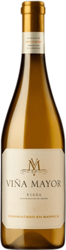 Envoi gratuit | Vin blanc Viña Mayor Fermentado en Barrica D.O. Rueda Castille et Leon Verdejo 75 cl