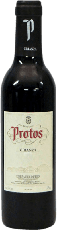 13,95 € Free Shipping | Red wine Protos Aged D.O. Ribera del Duero Half Bottle 37 cl