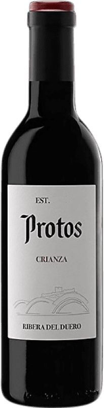 Envio grátis | Vinho tinto Protos Crianza D.O. Ribera del Duero Castela e Leão Espanha Tempranillo Meia Garrafa 37 cl