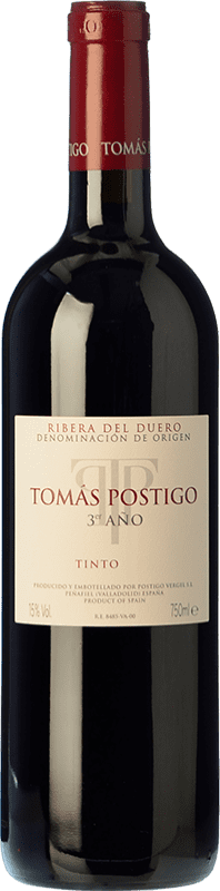 54,95 € Spedizione Gratuita | Vino Rosso Tomás Postigo Tercer 3º Año D.O. Ribera del Duero