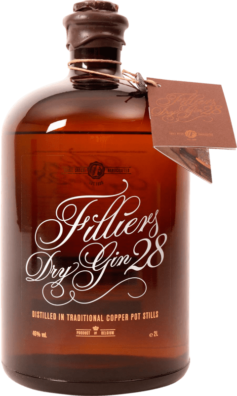 Бесплатная доставка | Джин Gin Filliers Botanicals Dry Gin 28 Специальная бутылка 2 L