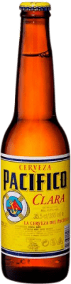 Bier 24 Einheiten Box Modelo Corona Pacífico Clara Drittel-Liter-Flasche 33 cl