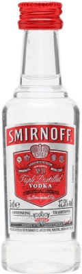 Водка Smirnoff Red Label миниатюрная бутылка 5 cl
