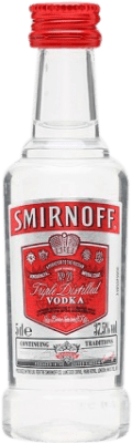 Free Shipping | Vodka Smirnoff Red Label France Miniature Bottle 5 cl