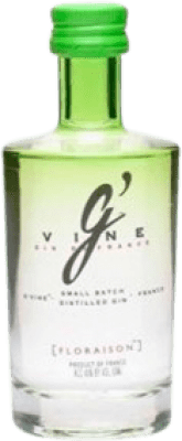 Kostenloser Versand | Gin G'Vine Floraison Gin Frankreich Miniaturflasche 5 cl