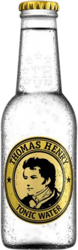 Envio grátis | Caixa de 24 unidades Refrescos e Mixers Thomas Henry Tonic Water Garrafa Pequena 20 cl