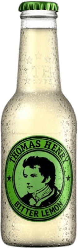 Free Shipping | 24 units box Soft Drinks & Mixers Thomas Henry Bitter Lemon Small Bottle 20 cl