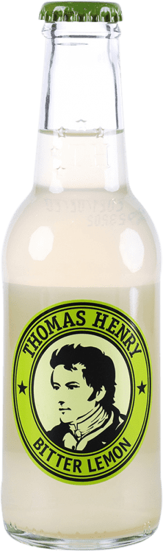 Envio grátis | Caixa de 24 unidades Refrescos e Mixers Thomas Henry Bitter Lemon Garrafa Pequena 20 cl