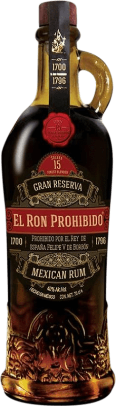 49,95 € | Ron Prohibido Gran Reserva México 15 Años 70 cl