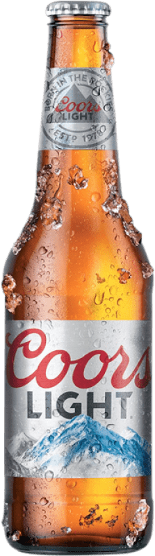 Kostenloser Versand | 24 Einheiten Box Bier Miller Coors Light Vereinigte Staaten Drittel-Liter-Flasche 33 cl