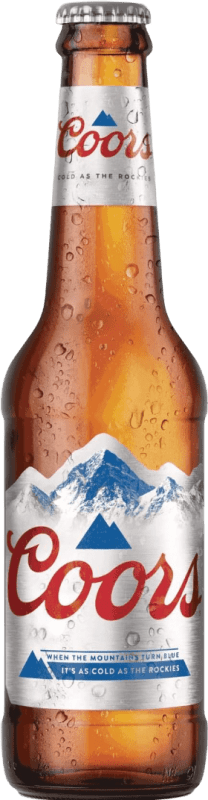 Envio grátis | Caixa de 24 unidades Cerveja Miller Coors Light Estados Unidos Garrafinha Terço 33 cl