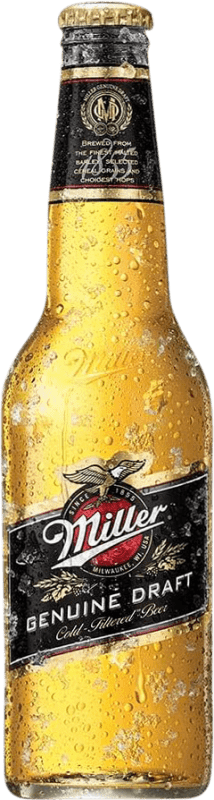63,95 € 送料無料 | 24個入りボックス ビール Miller Genuine 1/3ボトル 33 cl