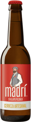 免费送货 | 盒装24个 啤酒 La Sagra Madrí Chulapo Artesanal — 手工艺的 西班牙 三分之一升瓶 33 cl