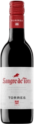 2,95 € Free Shipping | Red wine Torres Sangre de Toro D.O. Catalunya Catalonia Spain Small Bottle 18 cl