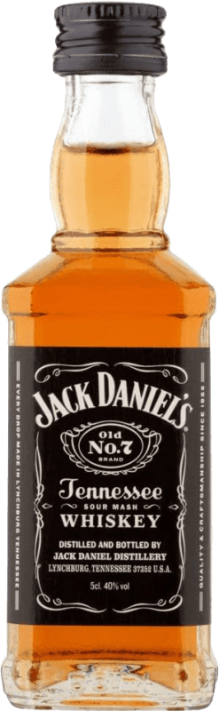 Free Shipping | Whisky Bourbon Jack Daniel's Old No.7 United States Miniature Bottle 5 cl