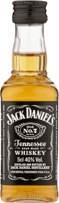 Envío gratis | Whisky Bourbon Jack Daniel's Old Nº 7 Estados Unidos Botellín Miniatura 5 cl