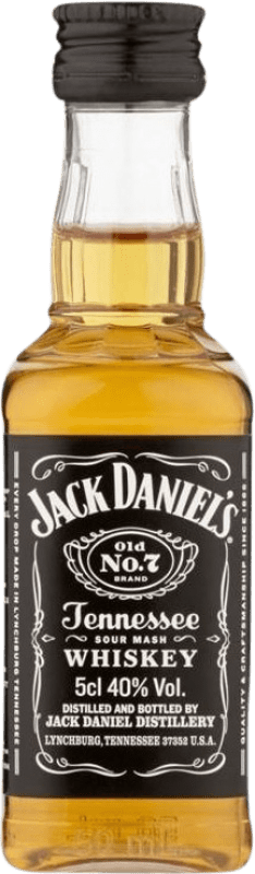 3,95 € Free Shipping | Bourbon Whisky Jack Daniel's Old Nº 7 Miniature Bottle 5 cl