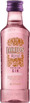 3,95 € Kostenloser Versand | Genever Gin Larios Rosé, Premium Miniaturflasche 5 cl Fresa — Erdbeere