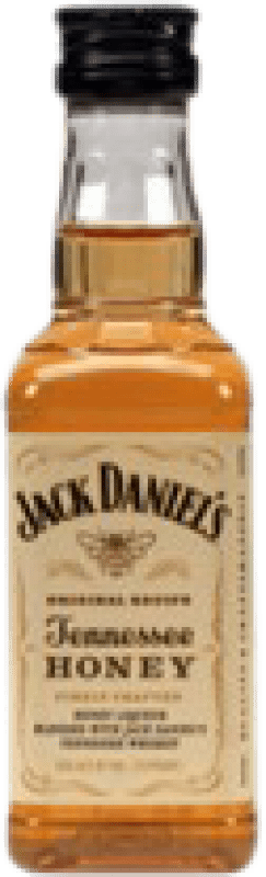 Envío gratis | Whisky Bourbon Jack Daniel's Tennessee Honey Botellín Miniatura 5 cl