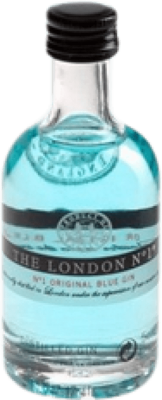 Free Shipping | Gin The London Gin Nº 1 Original Blue Gin Miniature Bottle 5 cl