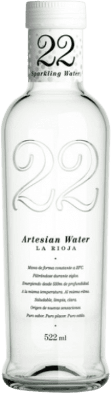 59,95 € Бесплатная доставка | Коробка из 20 единиц Вода 22 Artesian Water Con Gas 522 бутылка Medium 50 cl