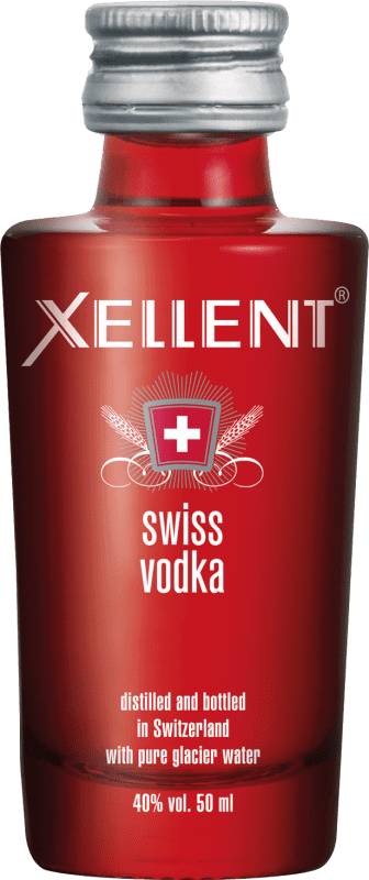 Spedizione Gratuita | Vodka Willisau Xellent Bottiglia Miniatura 5 cl