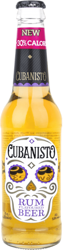 送料無料 | 24個入りボックス ビール Cubanisto Rum イギリス 3分の1リットルのボトル 33 cl