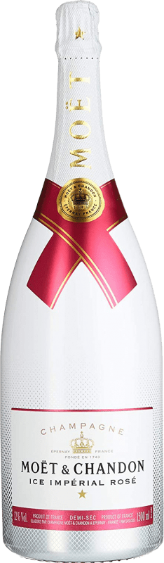 149,95 € | Rosé mousseux Moët & Chandon Ice Impérial Rose A.O.C. Champagne Champagne France Pinot Noir, Chardonnay, Pinot Meunier Bouteille Magnum 1,5 L