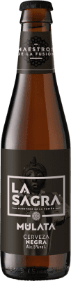 Beer 24 units box La Sagra Mulata Tostada — Amber Toasted Third-Liter Bottle 33 cl
