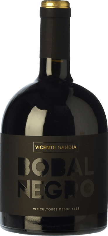Envio grátis | Vinho Tinto Vicente Gandía Negro — Preto D.O. Utiel-Requena Espanha Bobal 75 cl