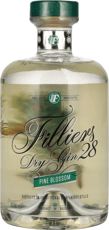 Free Shipping | Gin Gin Filliers Pine Blossom Dry Gin 28 Medium Bottle 50 cl