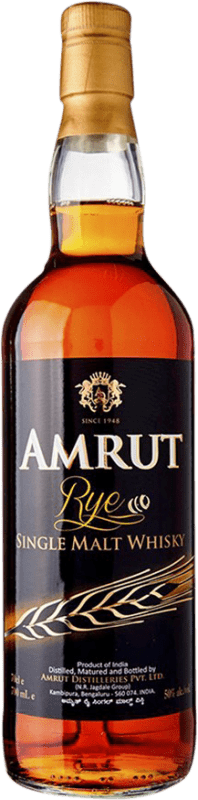171,95 € | 威士忌单一麦芽威士忌 Amrut Indian Amrut Rye 70 cl