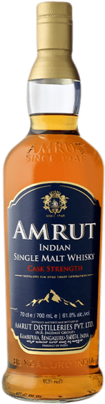 57,95 € | 威士忌单一麦芽威士忌 Amrut Indian Amrut Cask Strenght 70 cl