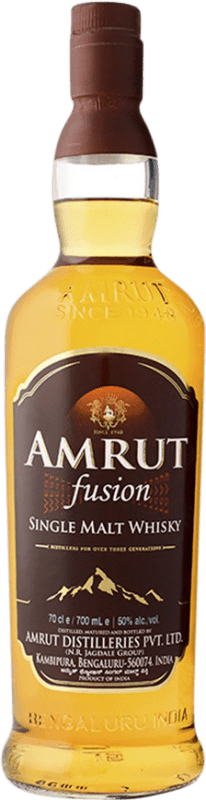 51,95 € | 威士忌单一麦芽威士忌 Amrut Indian Amrut Fusion 70 cl