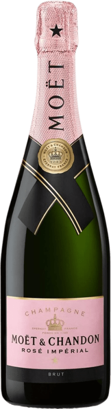 Free Shipping | Rosé sparkling Moët & Chandon Impérial Rose Festive Brut A.O.C. Champagne Champagne France Pinot Black, Chardonnay, Pinot Meunier 75 cl