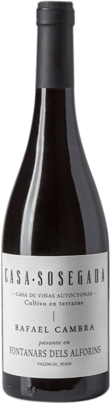28,95 € | Red wine Rafael Cambra Casa Sosegada Tinto D.O. Valencia Valencian Community Spain Monastrell Bottle 75 cl