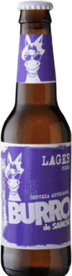 Spedizione Gratuita | Scatola da 24 unità Birra La Sagra Burro de Sancho Lager, Artesanal — Artigianale Spagna Bottiglietta Terzo 33 cl