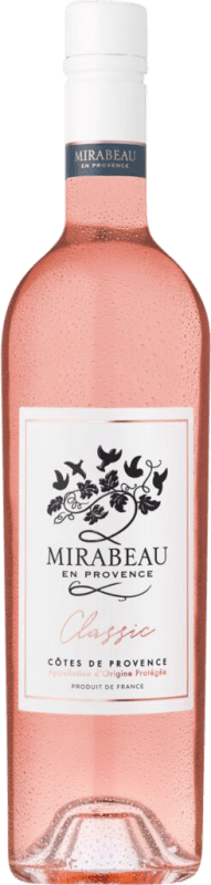 16,95 € | Rosé mousseux Le Mirabeau Classic A.O.C. Côtes de Provence Provence France Syrah, Grenache, Cinsault 75 cl