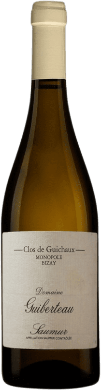Free Shipping | White Wine Domaine Guiberteau Clos de Guichaux A.O.C. Saumur-Champigny Loire France Chenin Eco — Organic 75 cl