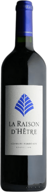 Бесплатная доставка | Красное вино L'Hêtre La Raison A.O.C. Côtes de Castillon Бордо Франция Merlot, Cabernet Franc 75 cl