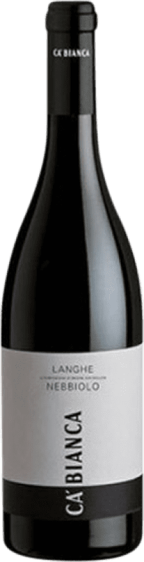 Envio grátis | Vinho tinto Tenimenti Ca' Bianca D.O.C. Langhe Piemonte Itália Nebbiolo 75 cl