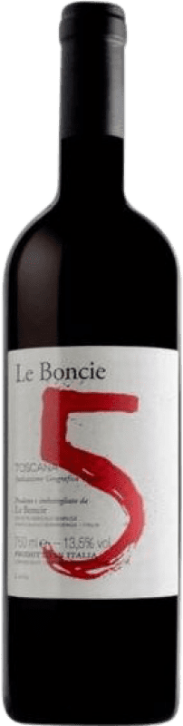 Бесплатная доставка | Красное вино Podere Le Boncie 5 I.G.T. Toscana Тоскана Италия Sangiovese, Colorino, Ciliegiolo, Mammolo, Foglia Tonda 75 cl